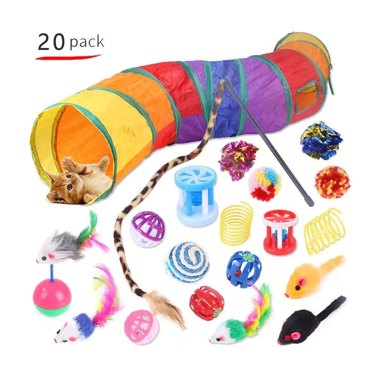 20 Pcs Assorted Cat Toys